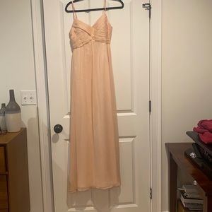 Blush bhldn bridesmaid dress